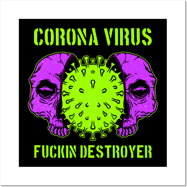 corona virus Wall Art by sober artwerk